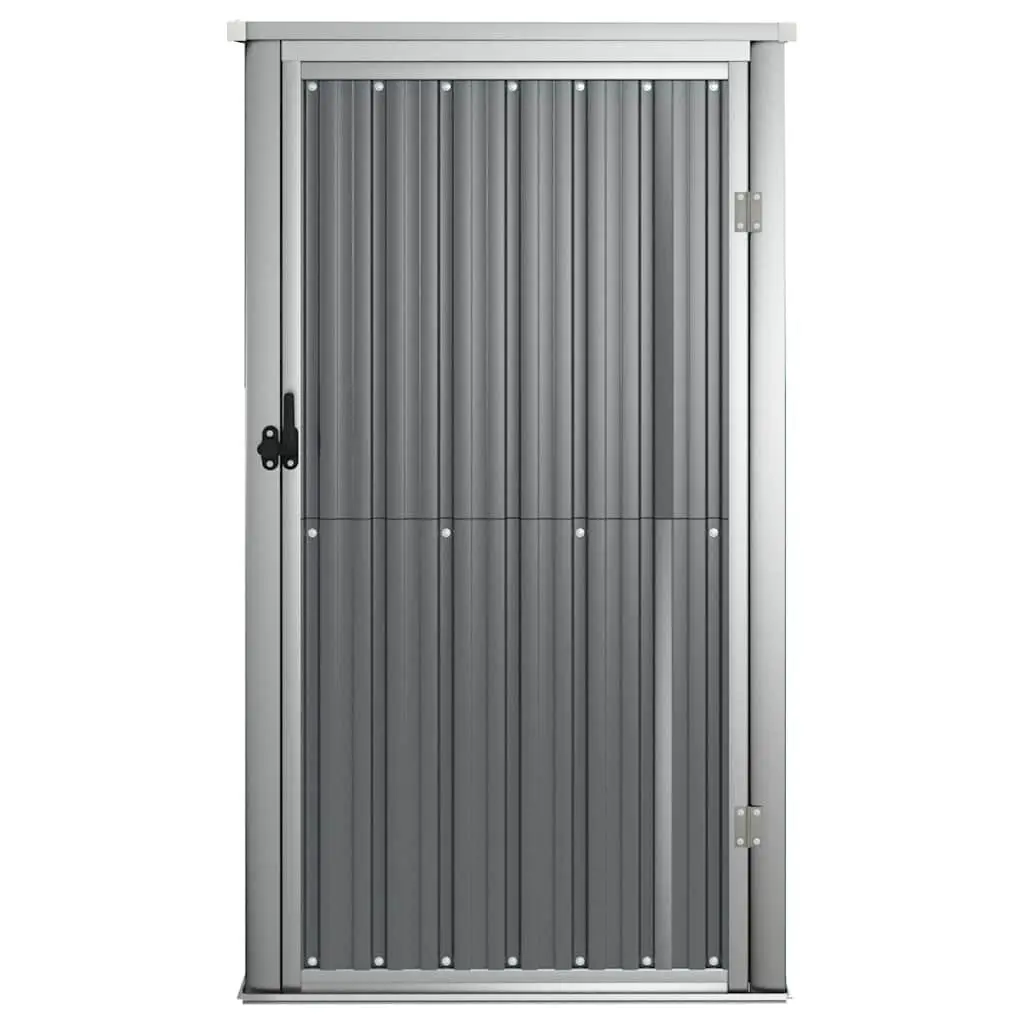 Garden Tool Shed Galvanised Steel 88x89x161cm Grey
