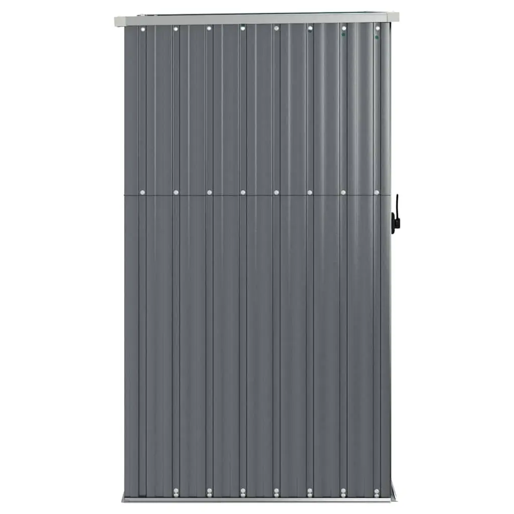 Garden Tool Shed Galvanised Steel 88x89x161cm Grey