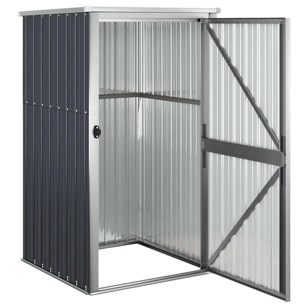 Anthracite Metal Storage Shed 88x89x161cm