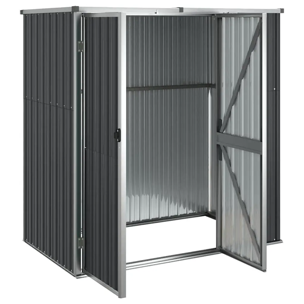 Anthracite Garden Tool Shed for Outdoor Storage