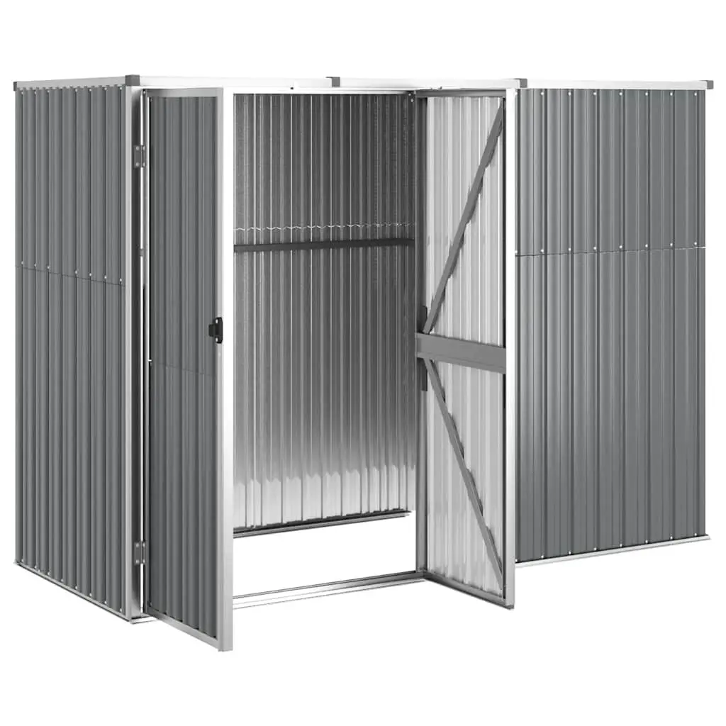 Grey Garden Tool Shed 225x89x161 cm