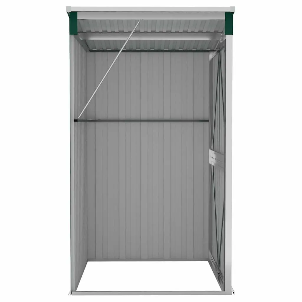Garden Shed Galvanised Steel 118x100x178cm Green