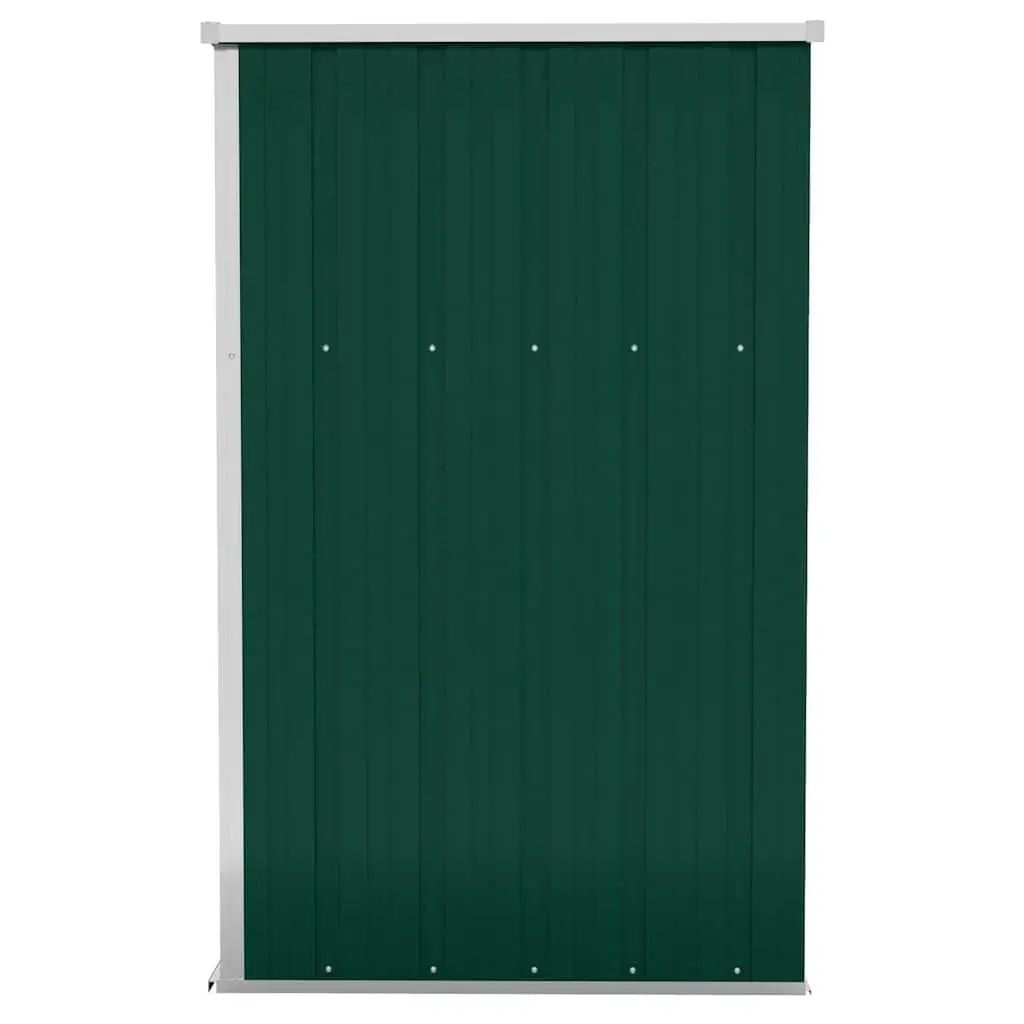 Garden Shed Galvanised Steel 118x100x178cm Green