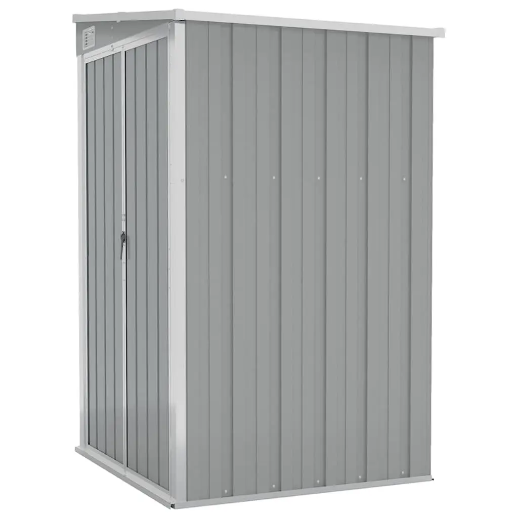 Garden Shed Galvanised Steel 118x100x178cm Grey