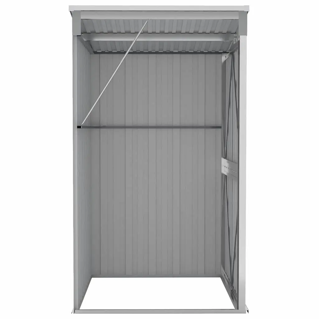 Garden Shed Galvanised Steel 118x100x178cm Grey