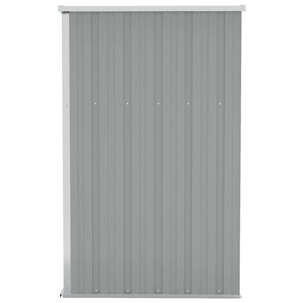 Garden Shed Galvanised Steel 118x100x178cm Grey