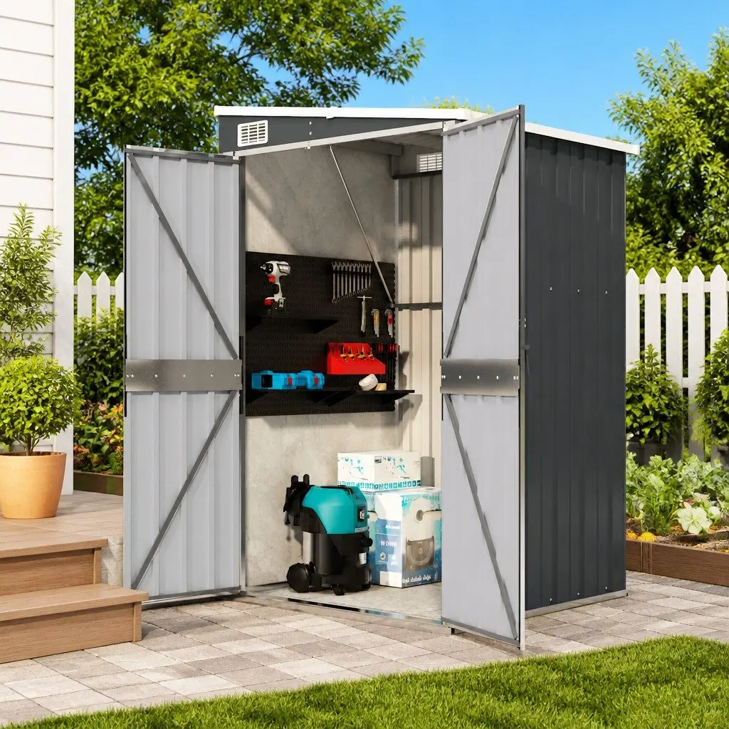 Garden Shed Steel Wall-mounted Anthracite 118x100x178 cm