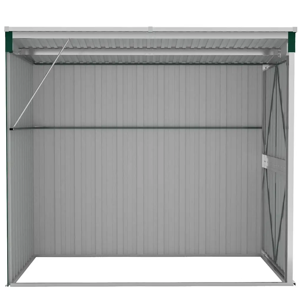 Garden Shed Steel Wall-mounted 118x194x178cm Green Double Door