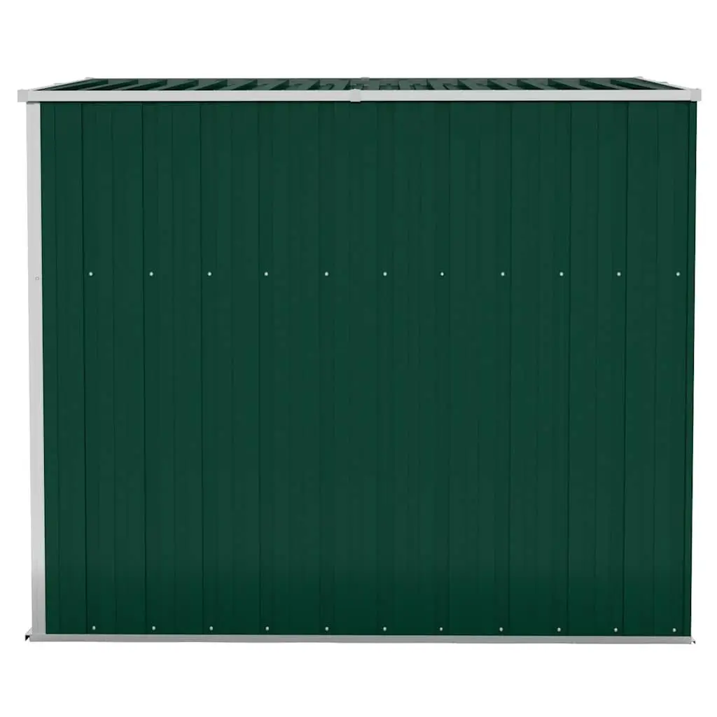 Garden Shed Steel Wall-mounted 118x194x178cm Green Double Door
