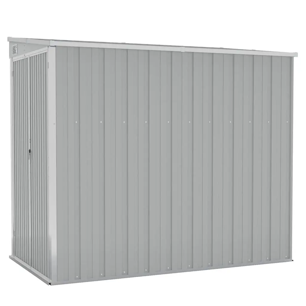 Wall-Mounted Garden Shed in Grey for Outdoor Storage