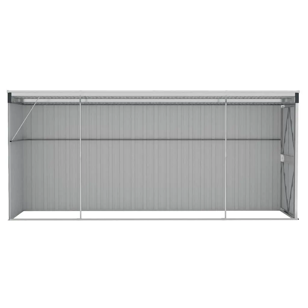 Garden Shed Steel Wall-mounted Anthracite Double Doors 118 x 382 x 178 cm