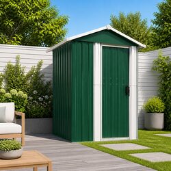 Garden Shed 126x97.5x177cm Green Durable Storage Solution