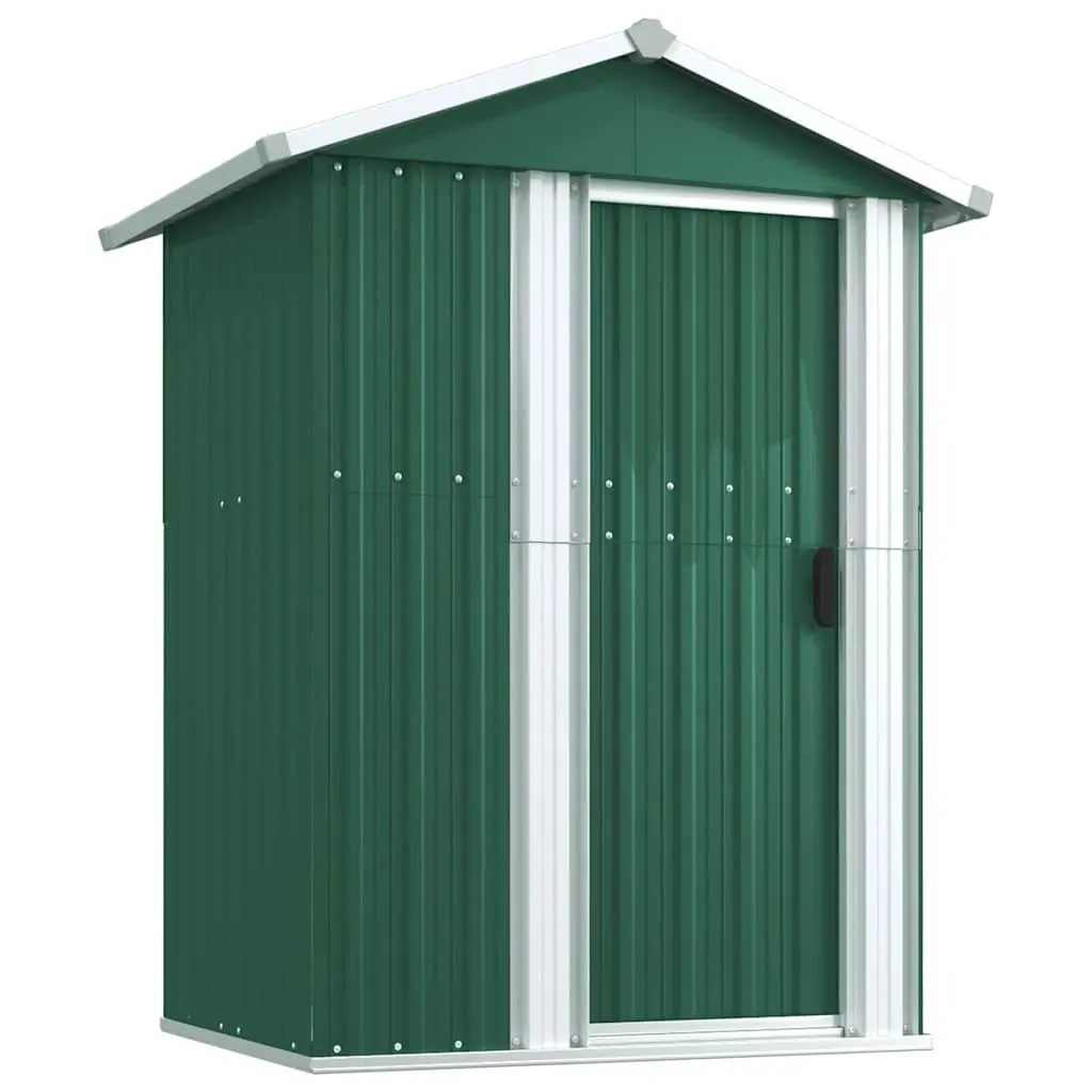 Garden Shed 126x97.5x177cm Green Outdoor Storage Tool Equipment Galvanised Steel