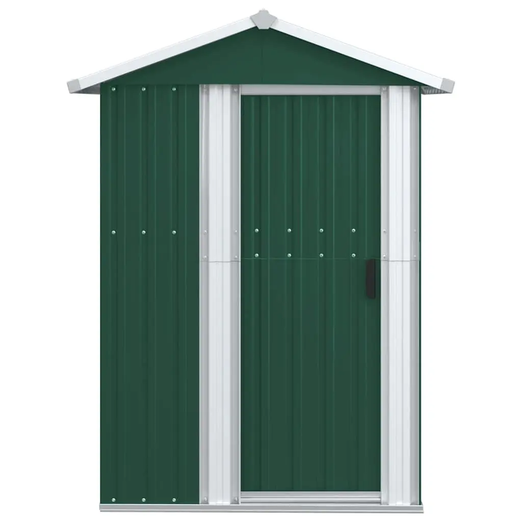 Garden Shed 126x97.5x177cm Green Outdoor Storage Tool Equipment Galvanised Steel