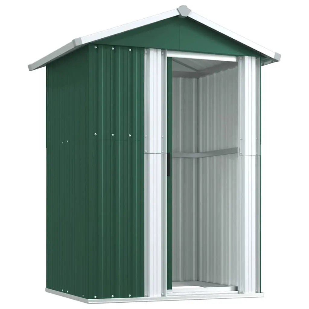 Garden Shed 126x97.5x177cm Green Outdoor Storage Tool Equipment Galvanised Steel