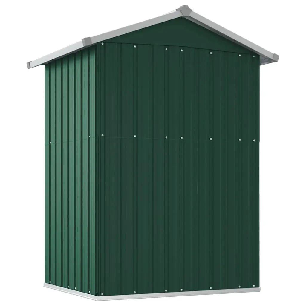 Garden Shed 126x97.5x177cm Green Outdoor Storage Tool Equipment Galvanised Steel