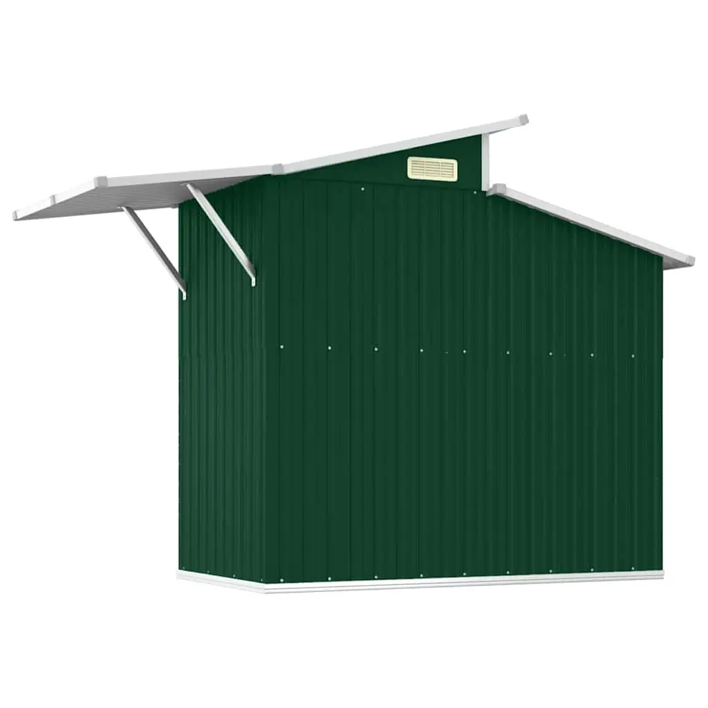 Green Garden Shed for Outdoor Storage 270x130x208.5cm
