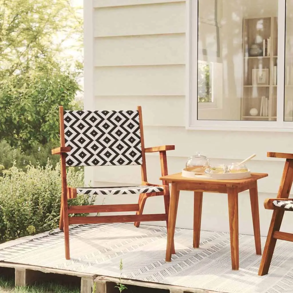 Solid Acacia Wood Bistro Set for Outdoor Spaces