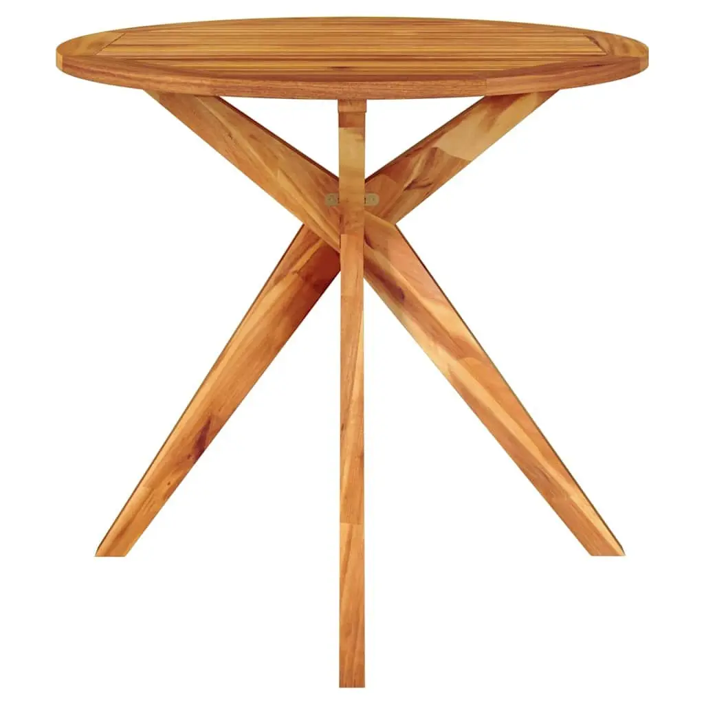 Solid Wood Acacia Garden Table 85x85x75 cm