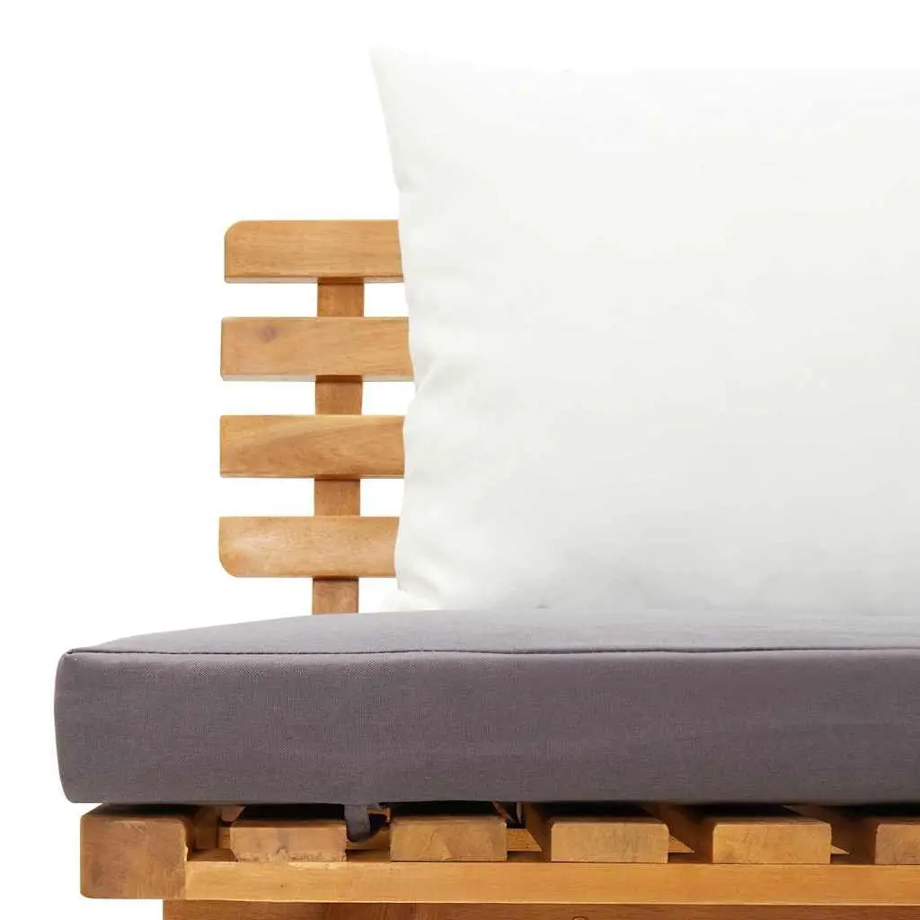 Garden Day Bed Solid Wood 200x65cm Grey