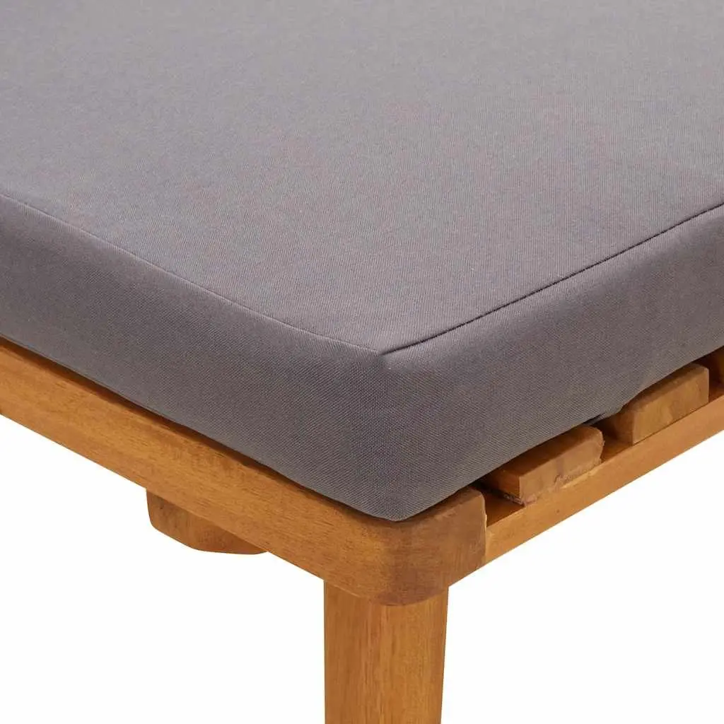 Garden Day Bed Solid Wood 200x65cm Grey