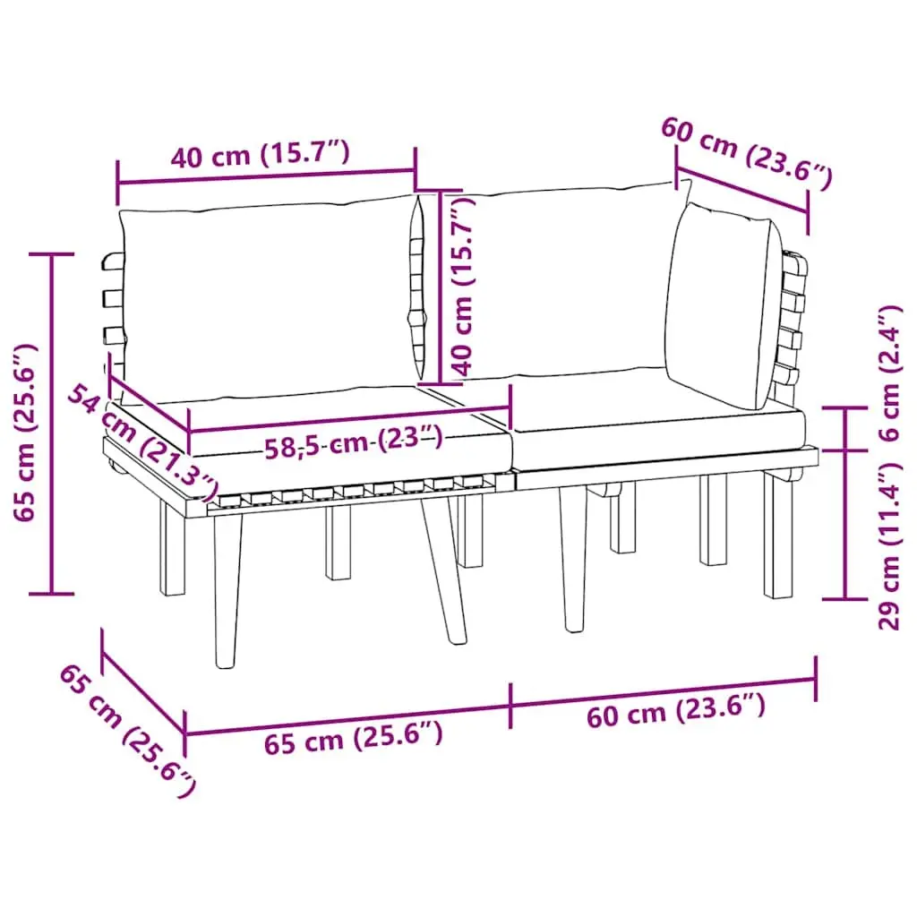 Grey Outdoor Sectional Sofa Set with Cushions