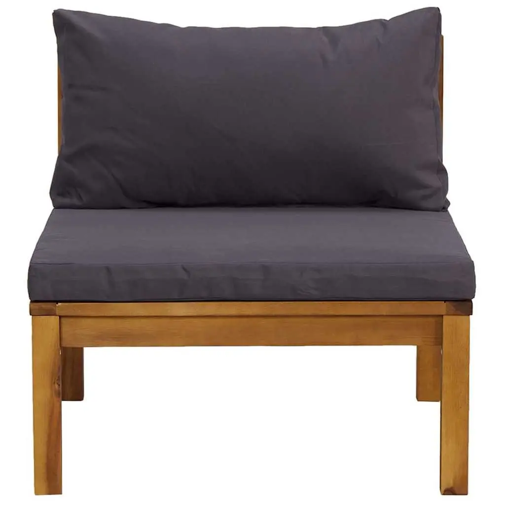 Outdoor Sectional Sofa Set with Grey Cushions