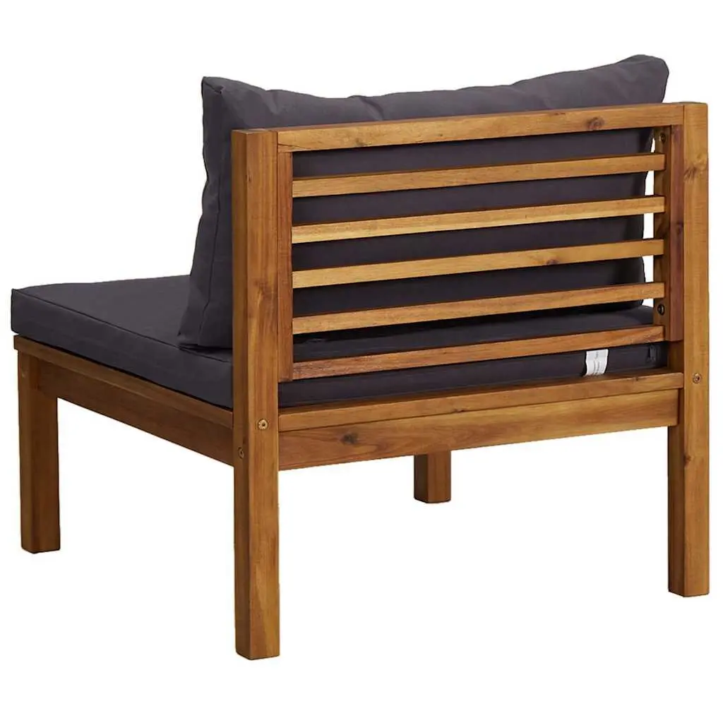 Outdoor Sectional Sofa Set with Grey Cushions