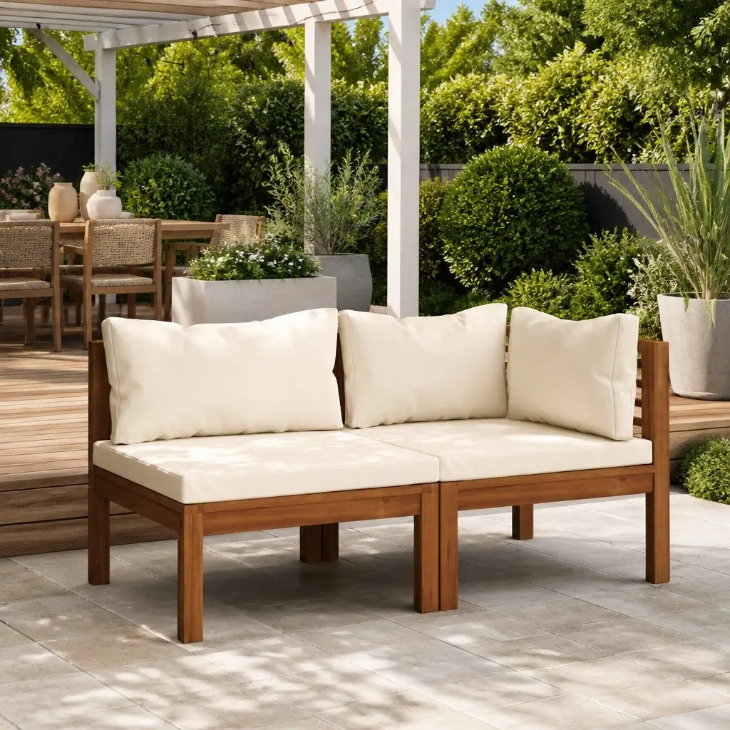 Outdoor Sectional Sofa Set with Padded Cushions
