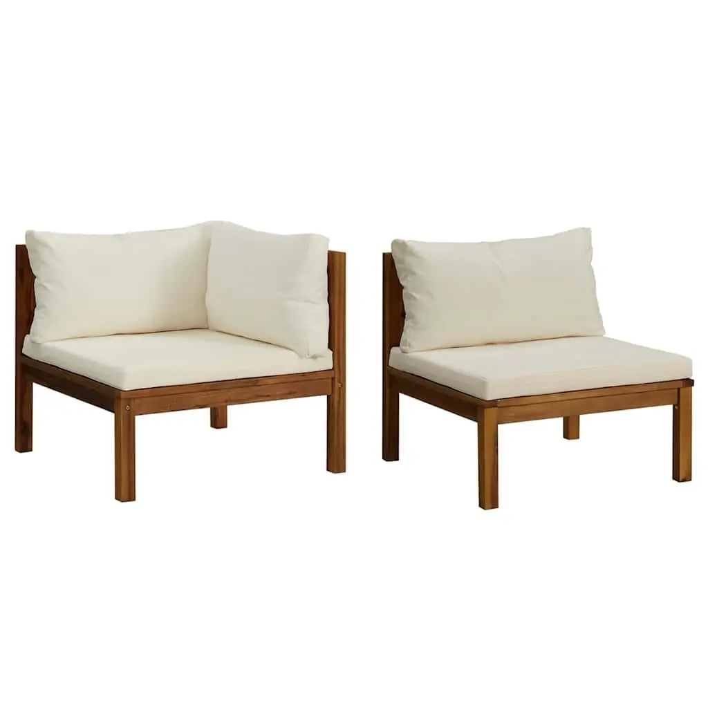 Outdoor Sectional Sofa Set with Padded Cushions