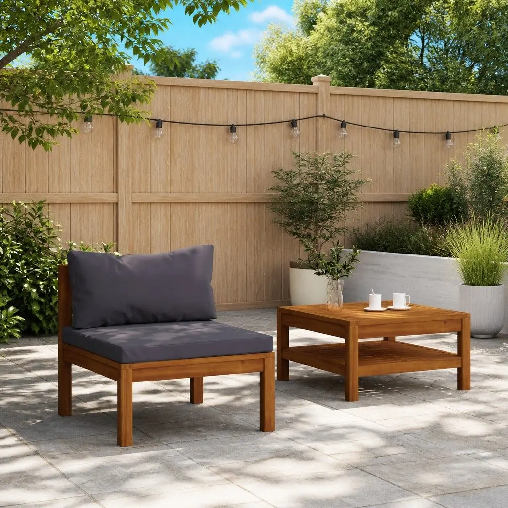 Outdoor Garden Sofa Set 2-Piece Sectional
