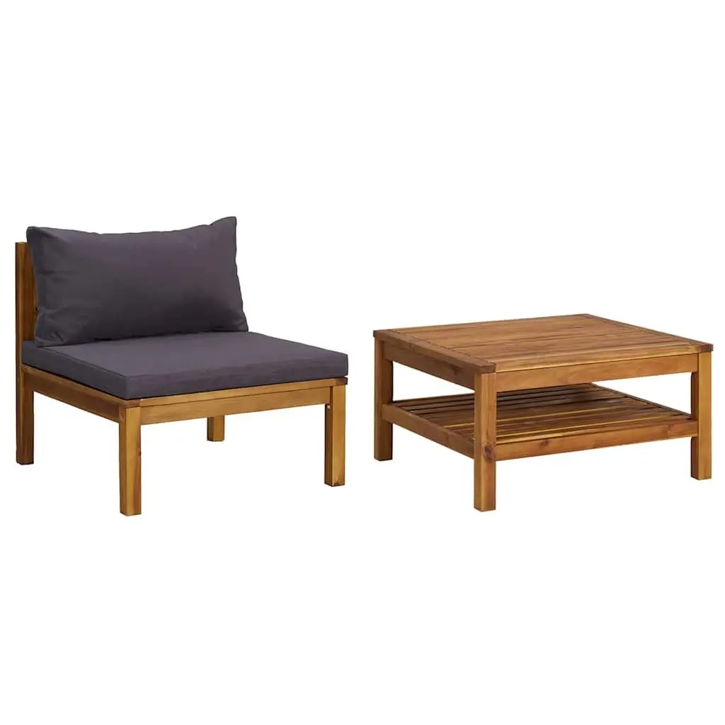 Outdoor Garden Sofa Set 2-Piece Sectional