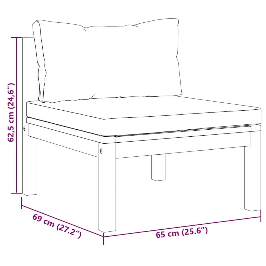 Outdoor Garden Sofa Set 2-Piece Sectional