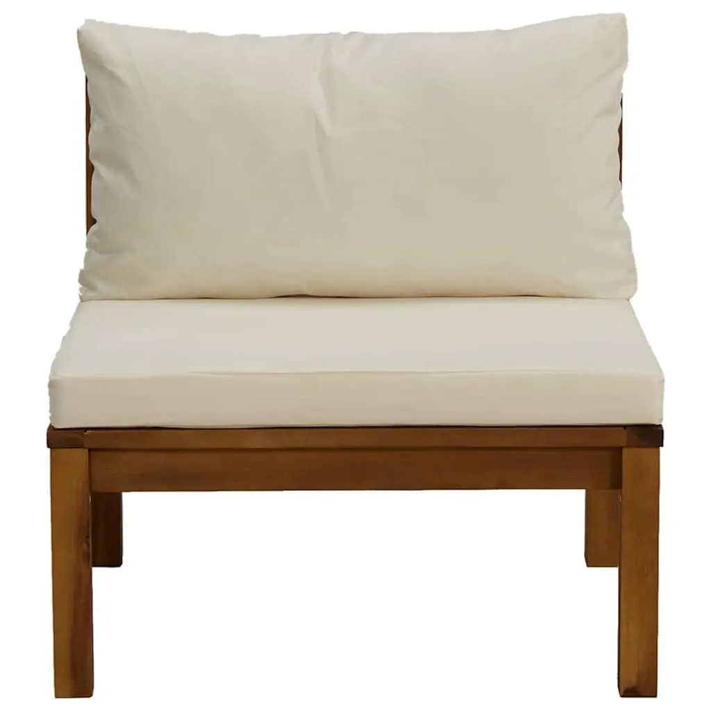 Outdoor Sectional Middle Sofa Unit in Cream White