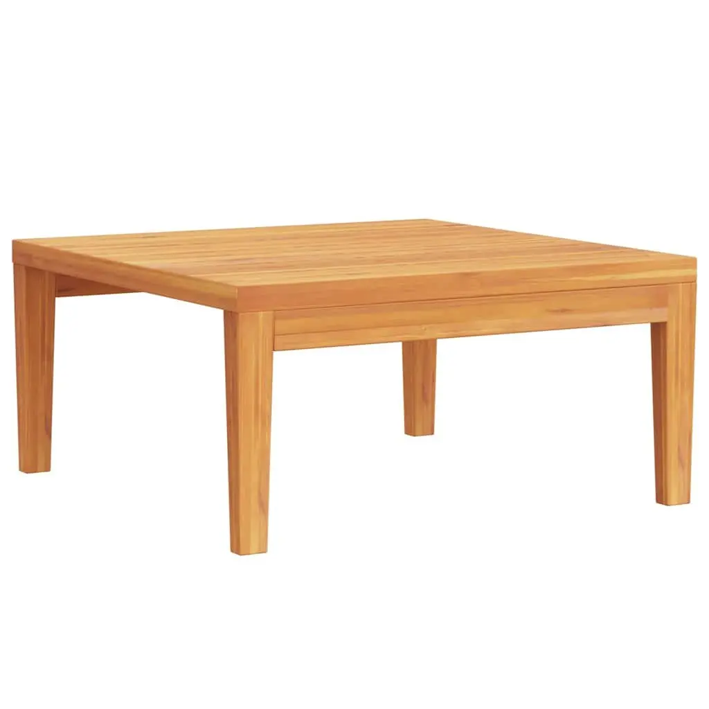 Brown Solid Acacia Wood Outdoor Garden Table 64x64x29cm