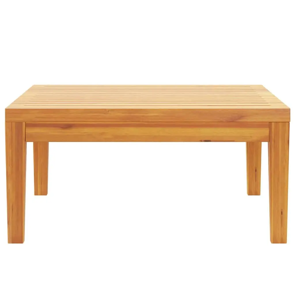 Brown Solid Acacia Wood Outdoor Garden Table 64x64x29cm