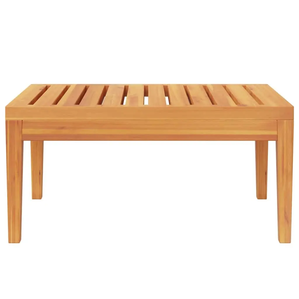 Brown Solid Acacia Wood Outdoor Garden Table 64x64x29cm