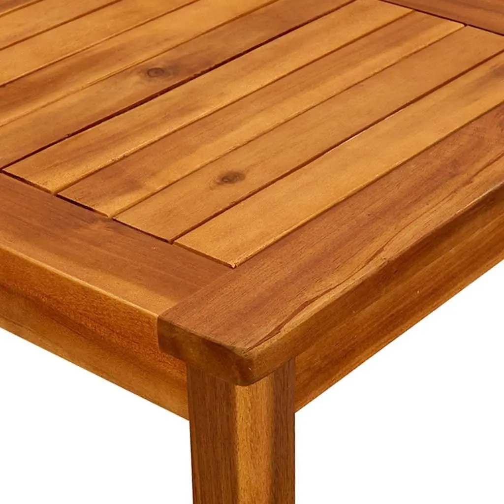 Solid Acacia Wood Coffee Table for Outdoor Use