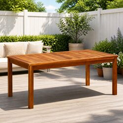 Stylish Outdoor Coffee Table in Solid Wood Design