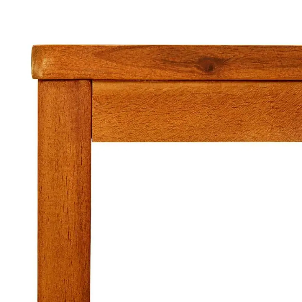 Solid Acacia Wood Coffee Table with Slatted Top 60x60x45 cm