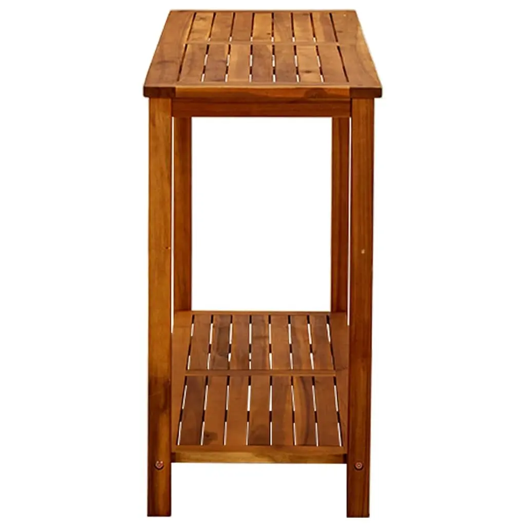 Outdoor Garden Console Table with Storage Shelf