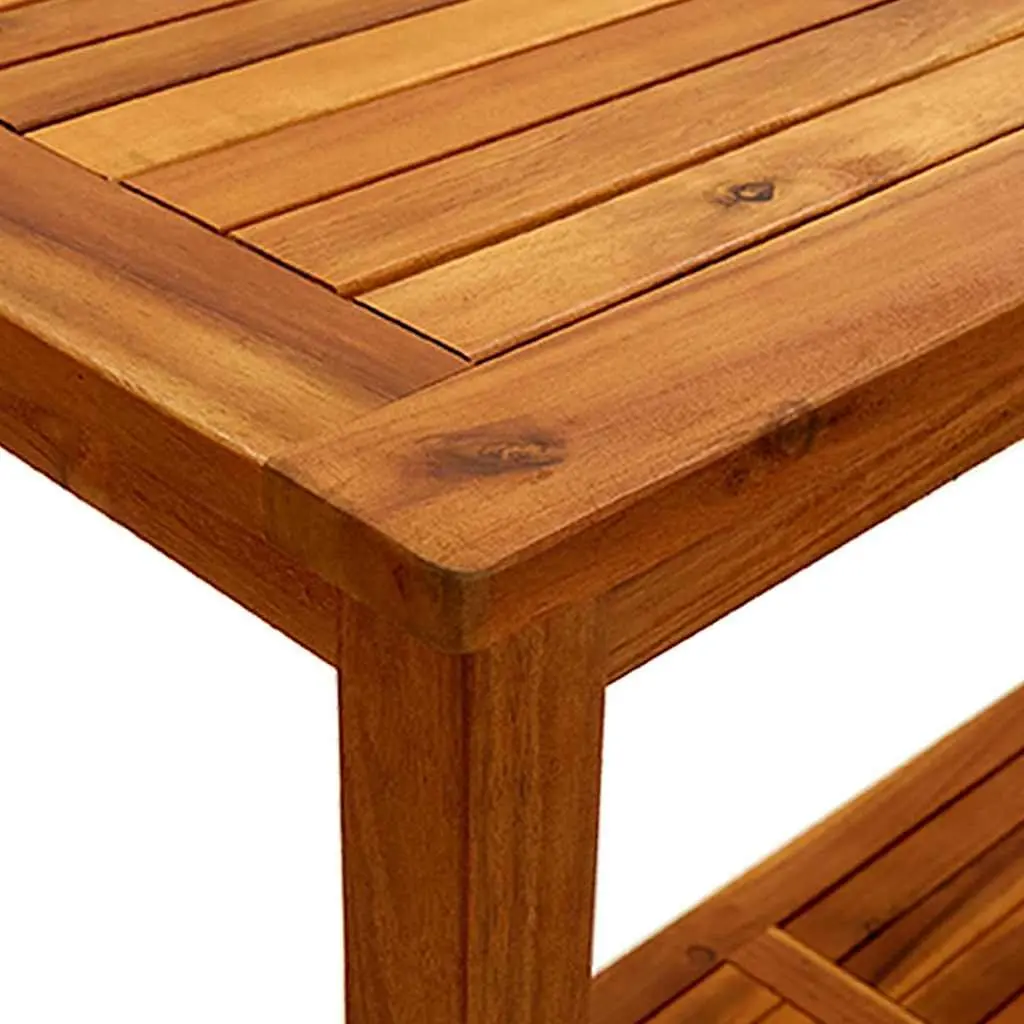 Outdoor Garden Console Table with Storage Shelf