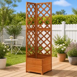 Sturdy Corner Trellis Planter for Climbing Plants