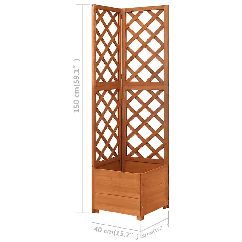 Corner Trellis Planter for Climbing Plants