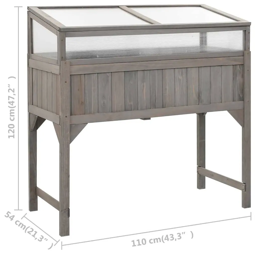 Raised Garden Bed with Greenhouse Top