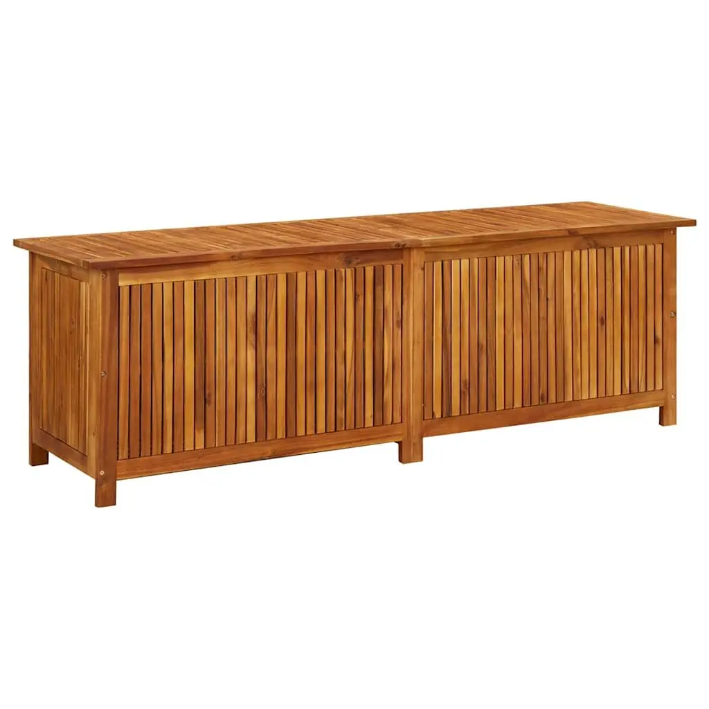 Solid Wood Garden Storage Box with Water-Resistant Bag