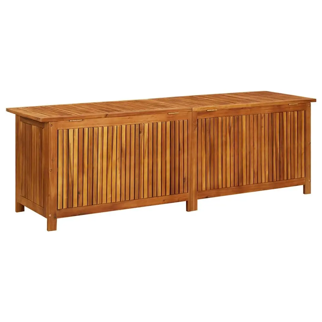 Solid Wood Garden Storage Box with Water-Resistant Bag