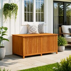Durable Outdoor Storage Box 150x80x75 cm in Acacia