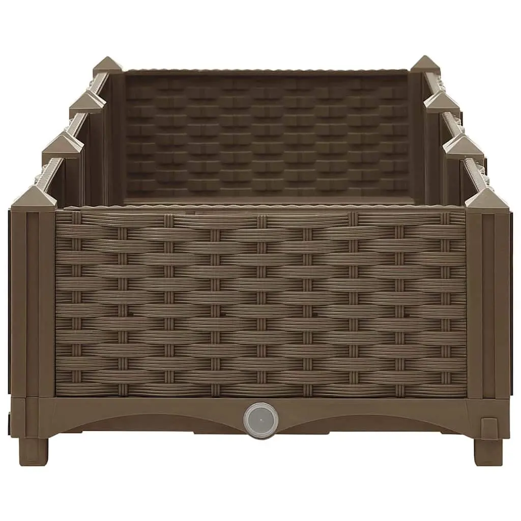 Raised Garden Bed Planter Box 120x40x23cm Brown