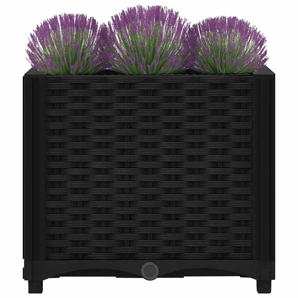 Raised Garden Bed Planter Box Polypropylene 40x40x38 cm Black
